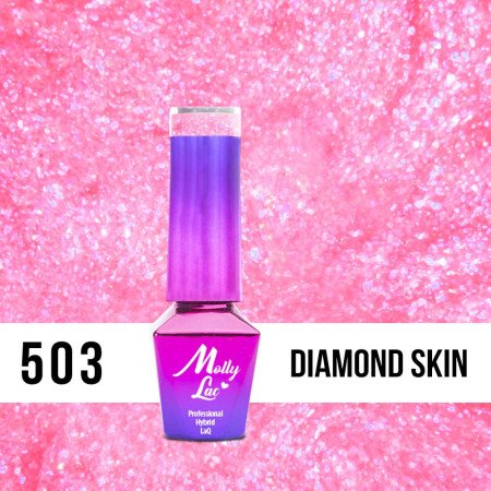 503. MOLLY LAC gel lak Bling it on! Diamond Skin 5ml