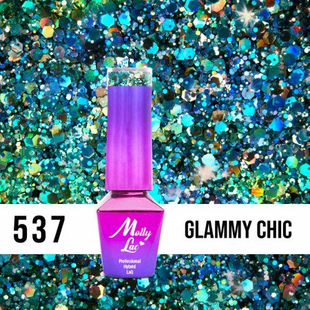 537. MOLLY LAC gel lak Luxury - Glammy Chic
