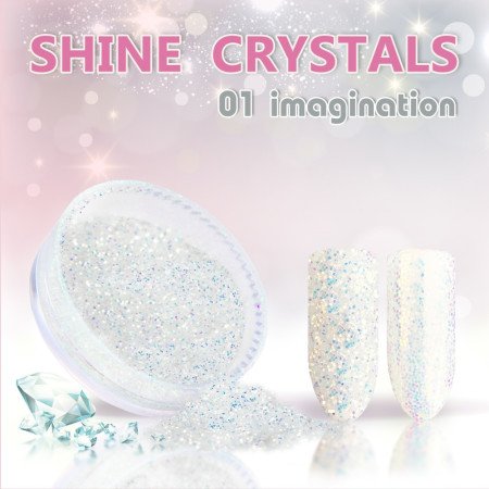 Levně Prášok na nechty Shine crystal effect 01