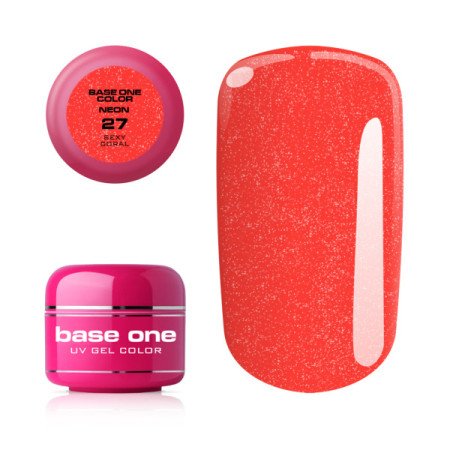 Silcare Base one neonový gel 27 Sexy Coral 5g