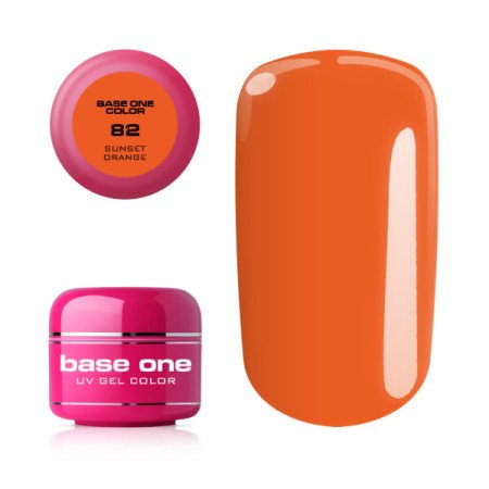 Base one farebný gel Sunset orange 82 - Akce - jen za 103 Kč | NehtovyRaj.cz - Vše pro vaši krásu
