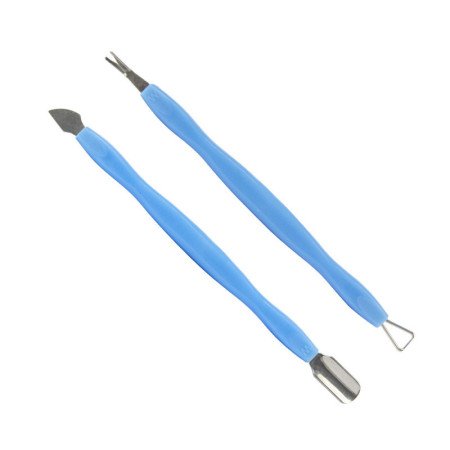 Levně Sada profesionálnych nástrojov pre manikúru a pedikúru- modrá