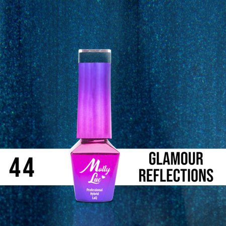 Levně 44. MOLLY LAC gél lak - Glamour Reflections 5ML