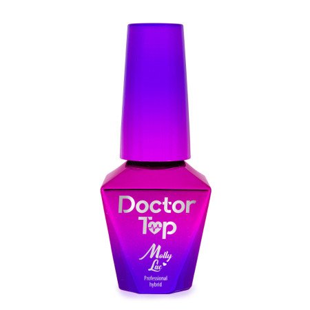 Molly Lac Doctor Top coat-bezvýpotkový 10 ml - Akce - jen za 203 Kč | NehtovyRaj.cz - Vše pro vaši krásu