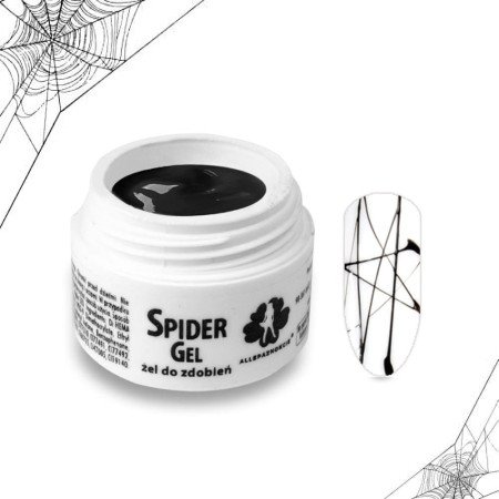 Levně Allepaznokcie spider gél - čierny 3ml