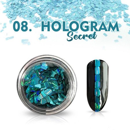 Levně Hologram Secret 08 - tyrkysové