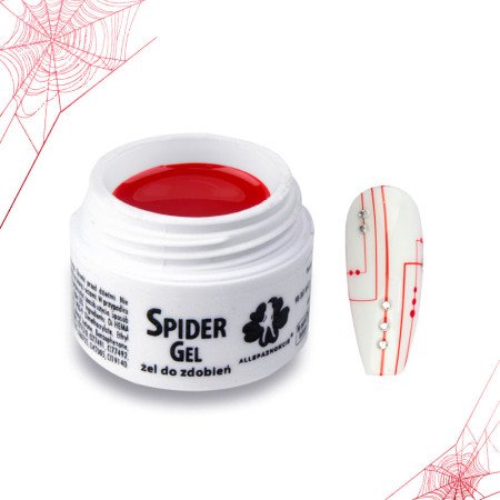 Allepaznokcie spider gél - červený 3ml - Akce - jen za 103 Kč | NehtovyRaj.cz - Vše pro vaši krásu