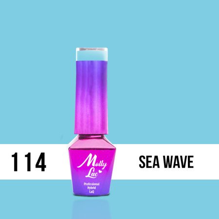114. MOLLY LAC gél lak - Sea Wave  5ML