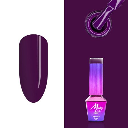 213. MOLLY LAC gel lak - Naughty Purple 5ml Fialová