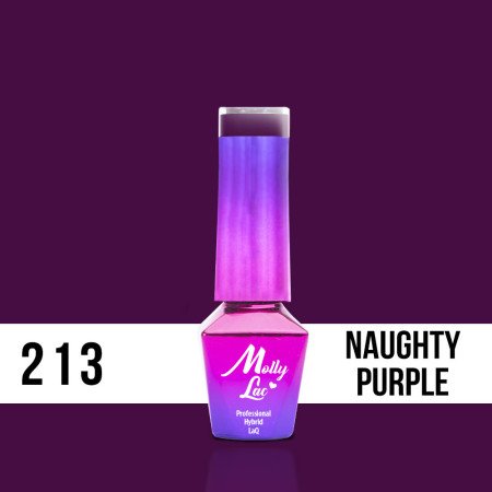 213. MOLLY LAC gél lak - Naughty Purple 5ml NechtovyRAJ.sk - Daj svojim nechtom všetko, čo potrebujú