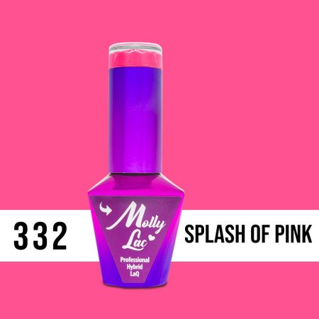 332. MOLLY LAC gél lak Splash Of Pink 5ml - jen za 126 Kč | NehtovyRaj.cz - Vše pro vaši krásu