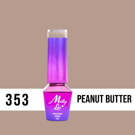 353. MOLLY LAC gél lak Choco dreams - Peanut Butter 5ml - jen za 126 Kč | NehtovyRaj.cz - Vše pro vaši krásu