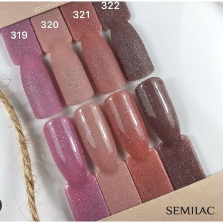 Semilac - gél lak 319 - Shimmer Dust Pink - Akce - jen za 255 Kč | NehtovyRaj.cz - Vše pro vaši krásu