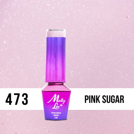 473. MOLLY LAC gél lak - Macarons Pink Sugar 5ml - jen za 126 Kč | NehtovyRaj.cz - Vše pro vaši krásu