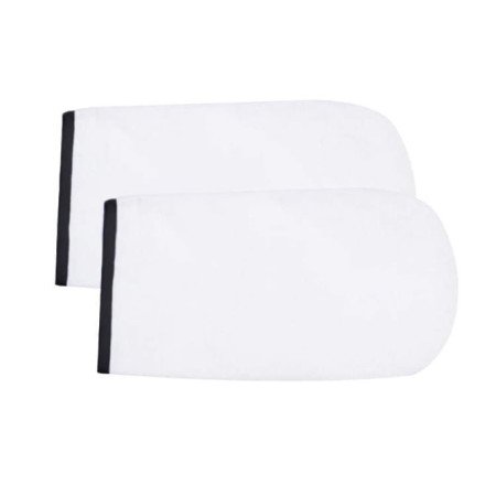 NeoNail rukavice Terry - biele s čiernym lemovaním - jen za 126 Kč | NehtovyRaj.cz - Vše pro vaši krásu