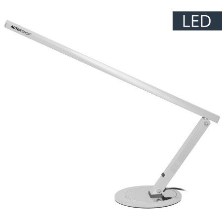 Levně Profesionální LED stolní lampa slim stříbrná