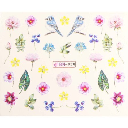 Levně Vodonálepky s motivy květin BN-929