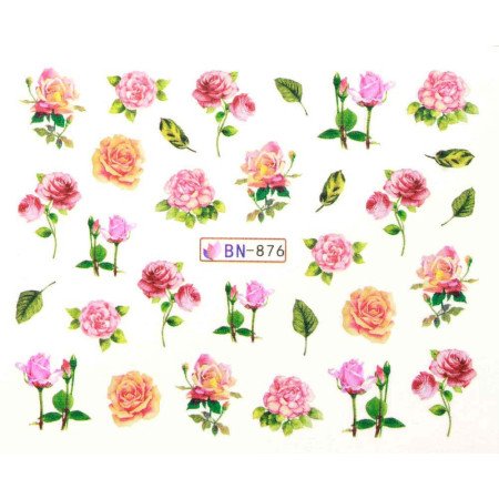 Levně Vodonálepky s motivy květin BN-876