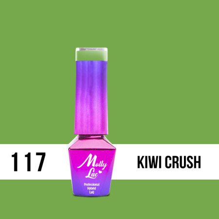 117. MOLLY LAC gél lak - Kiwi Crush 5ML - jen za 126 Kč | NehtovyRaj.cz - Vše pro vaši krásu