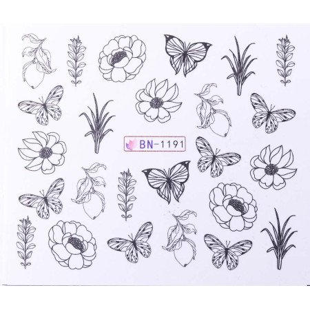 Levně Vodonálepky s motivy květin BN-1191