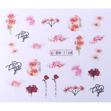Vodonálepky s motivem květů BN-1168