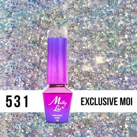 531. MOLLY LAC gel lak Luxury - Exclusive Moi 5ml Glitrová