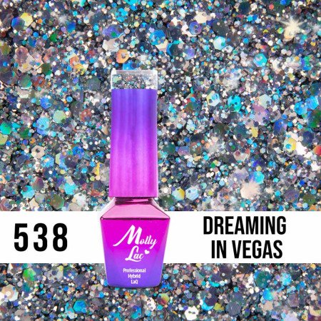 538. MOLLY LAC gel lak Luxury - Dreaming in Vegas 5ml