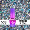538 Snění ve Vegas - Snili jste někdy o velkolepé holografické manikúře? Pokud ano, dopřejte si kousek luxusu s nádechem dekadence.