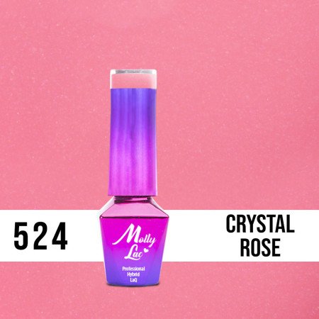 524. MOLLY LAC gél lak - Crystal Rose 5ML - jen za 126 Kč | NehtovyRaj.cz - Vše pro vaši krásu