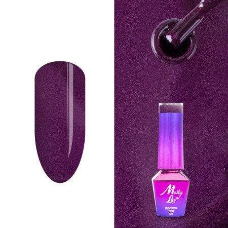 528. MOLLY LAC gel lak - Liquid Violet 5ML Fialová
