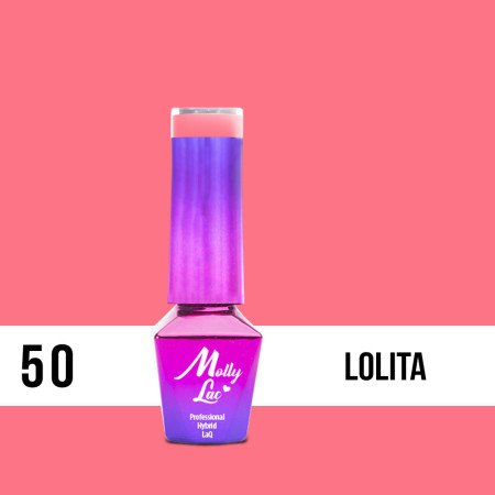 50. MOLLY LAC gél lak - Lolita 5ML - jen za 126 Kč | NehtovyRaj.cz - Vše pro vaši krásu
