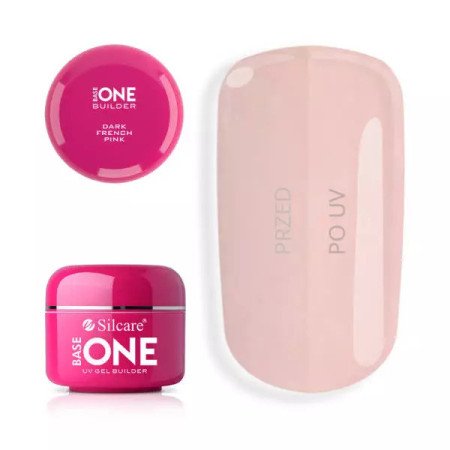 Base one UV gél French Dark Pink 30 g - Akce - jen za 306 Kč | NehtovyRaj.cz - Vše pro vaši krásu