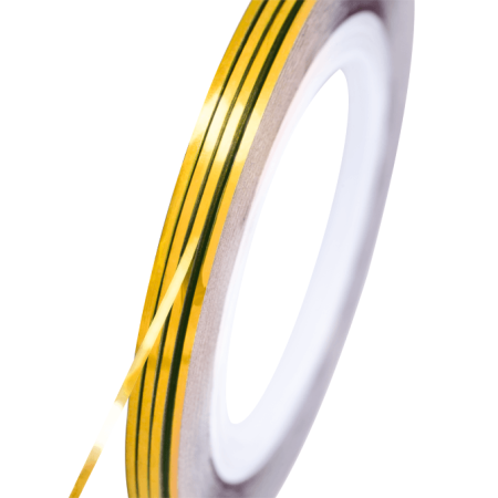 Levně NeoNail zdobící pásek zlatý holografický