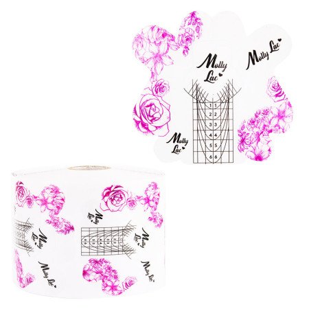 Šablóny na nechty Molly Lac kvety 3 500 ks - jen za 383 Kč | NehtovyRaj.cz - Vše pro vaši krásu