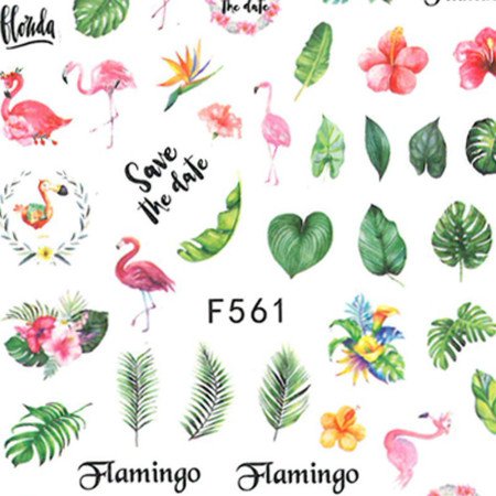 Vodonálepky na nechty Flamingo F61 - jen za 26 Kč | NehtovyRaj.cz - Vše pro vaši krásu