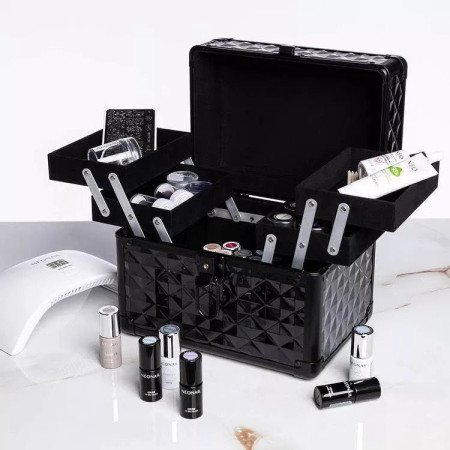 NeoNail luxusný kozmetický kufrík čierny S - Akce - jen za 898 Kč | NehtovyRaj.cz - Vše pro vaši krásu