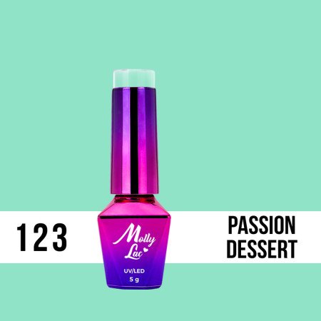 123. MOLLY LAC gél lak - Passion Dessert  5ML Zelená