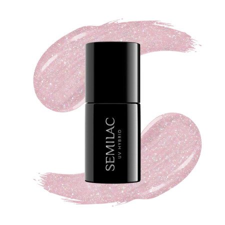Levně Semilac Extend 5v1 805 Glitter Dirty Nude Rose 7ml