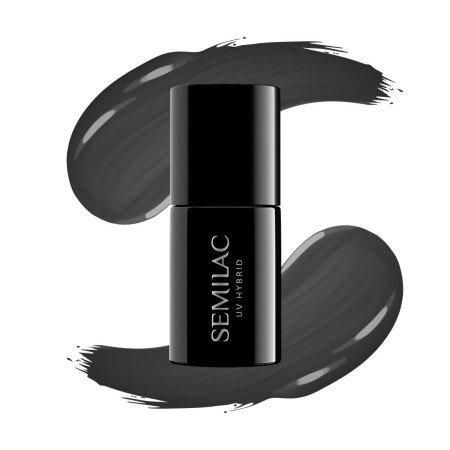 Semilac - gél lak 108 Metallic Black 7ml