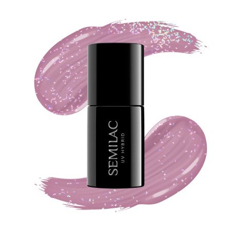 Semilac - gél lak 319 - Shimmer Dust Pink Růžová