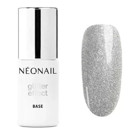 Levně NeoNail báze Glitter effect Silver Shine 7,2ml