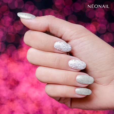 NeoNail báza Glitter effect Silver Shine 7,2ml - Akce - jen za 255 Kč | NehtovyRaj.cz - Vše pro vaši krásu