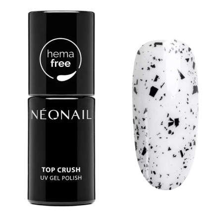 Levně Neonail Top coat Crush Black Gloss 7,2ml