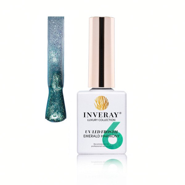 Inveray UV/LED Gel lak FRØSTH 006 Emerald harmony