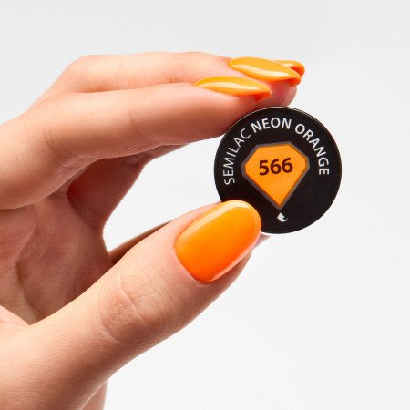 Semilac - gél lak 566 - Neon Orange 7ml - Akce - jen za 178 Kč | NehtovyRaj.cz - Vše pro vaši krásu