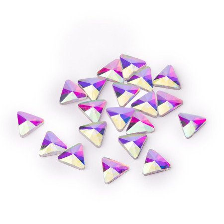 Levně Zirkonové 3D diamanty nehty č.7 AB 20ks