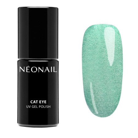 Levně NeoNail gel lak Cat Eye Satin Turquoise 7,2 ml