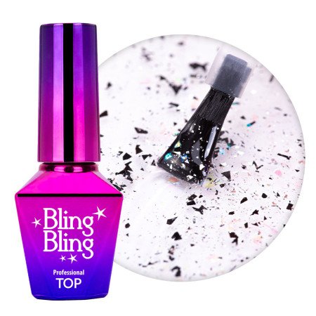 Levně Molly Lac Bling Bling Reserve Top coat 10 ml