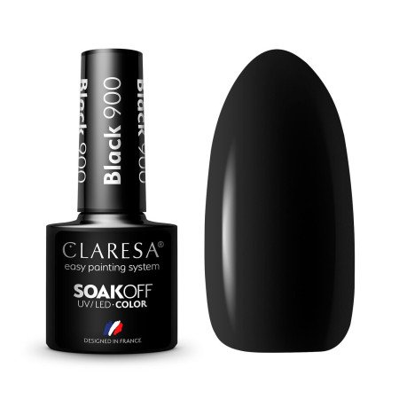 Gél lak CLARESA® Black 900 5ml NechtovyRAJ.sk - Daj svojim nechtom všetko, čo potrebujú