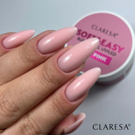 CLARESA STAVEBNÝ GÉL NA NECHTY SOFT&EASY BABY PINK 45G - Akce - jen za 332 Kč | NehtovyRaj.cz - Vše pro vaši krásu